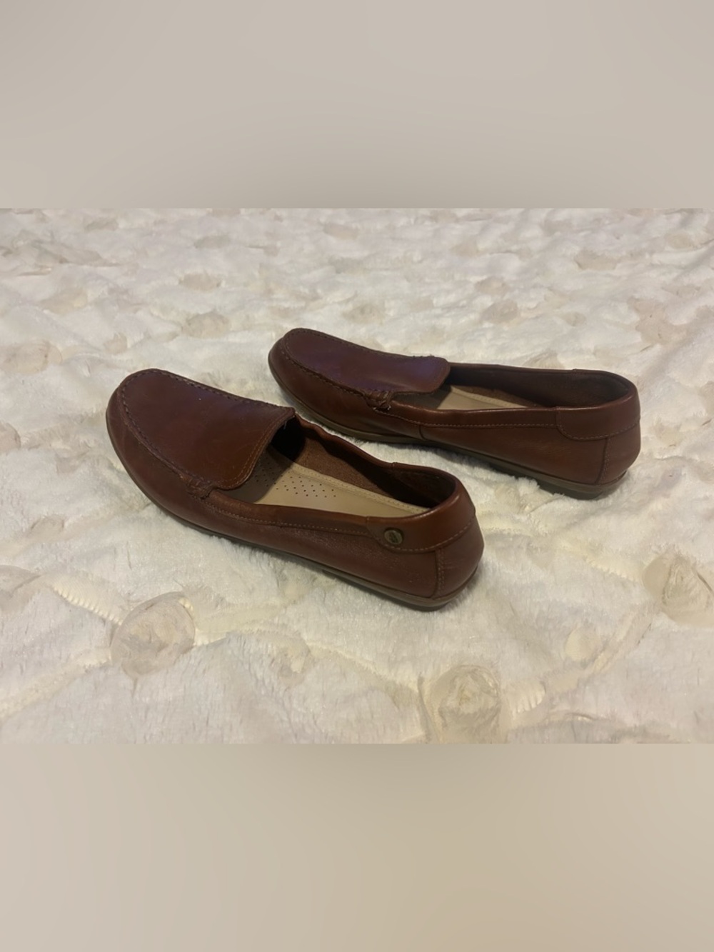 Hush Puppies Never Worn Women's Brown Slip-On Loafers Driving Moccasin Round Toe